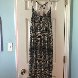 Long spaghetti strapped dress